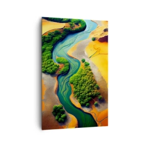 Schilderen op canvas - Levengevende rivier - 80x120 cm