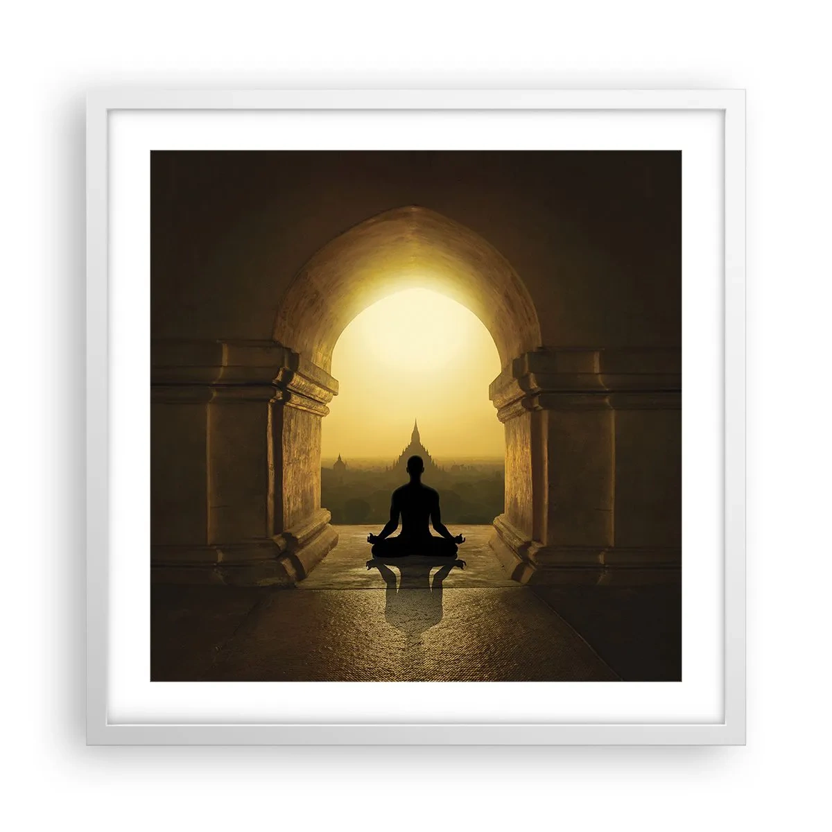 Poster in een witte lijst - Volledige harmonie - 50x50 cm