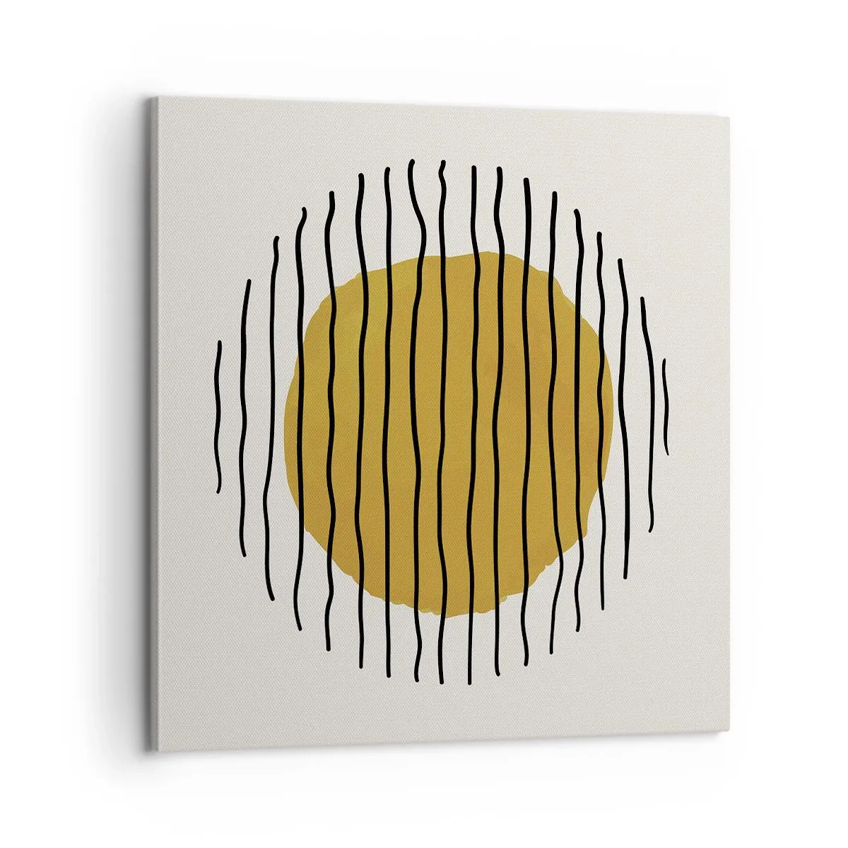 Schilderen op canvas - Abstractie trillend van warmte - 60x60 cm