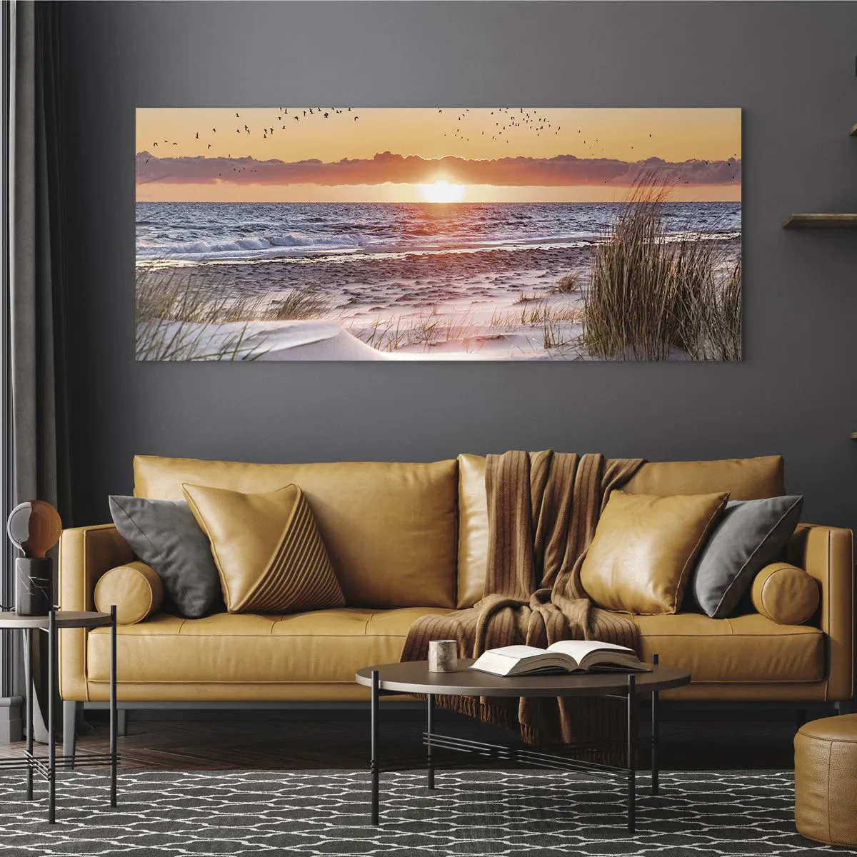 Schilderen op glas - Horizontaal landschap - 120x50 cm