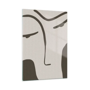 Schilderen op glas - Als een schilderij van Modigliani - 50x70 cm