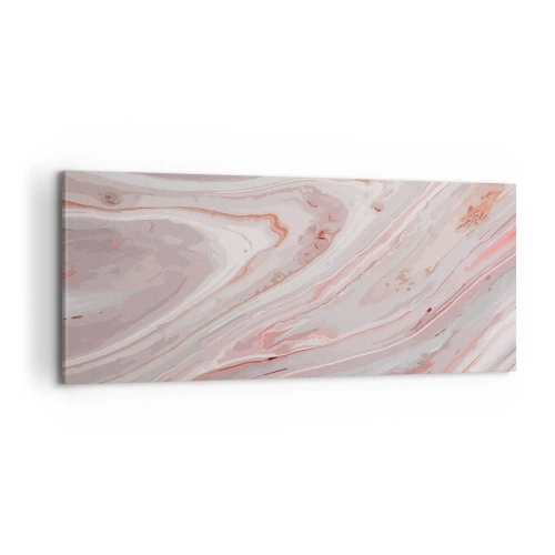 Schilderen op canvas - Roze vloeistof - 100x40 cm