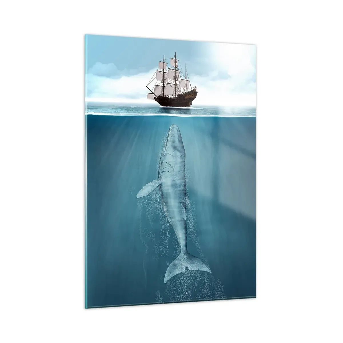 Schilderen op glas - Het is beter om het niet te weten - 50x70 cm