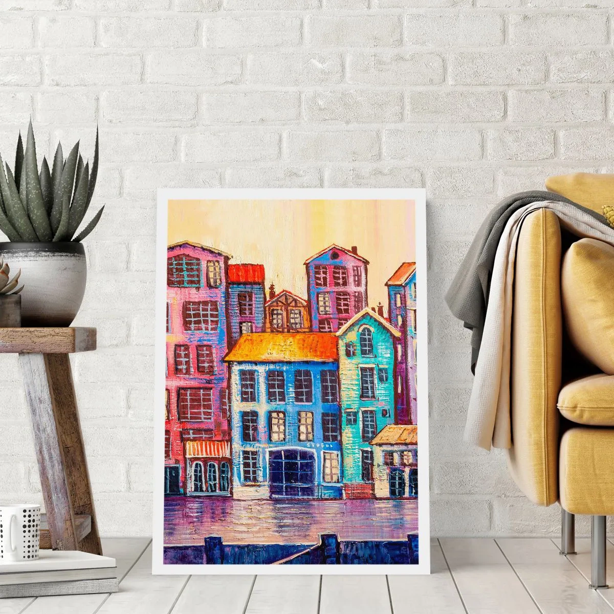 Poster - Een stad als uit een sprookje - 61x91 cm