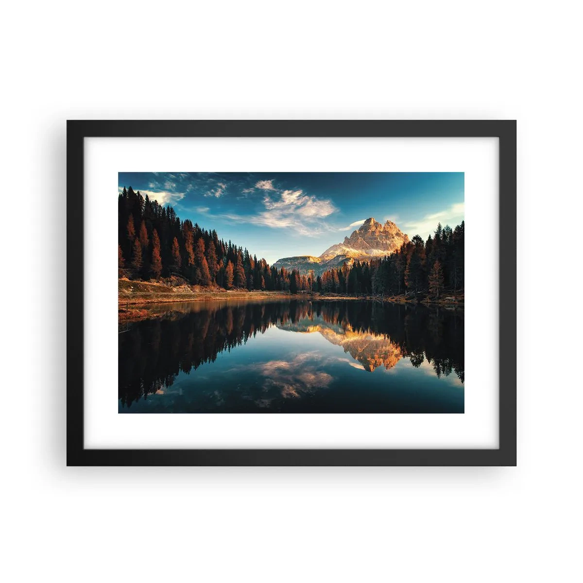 Poster in een zwarte lijst - Dubbel landschap - 40x30 cm