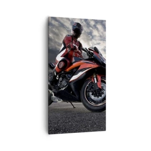 Schilderen op canvas - Dark Rider - 55x100 cm