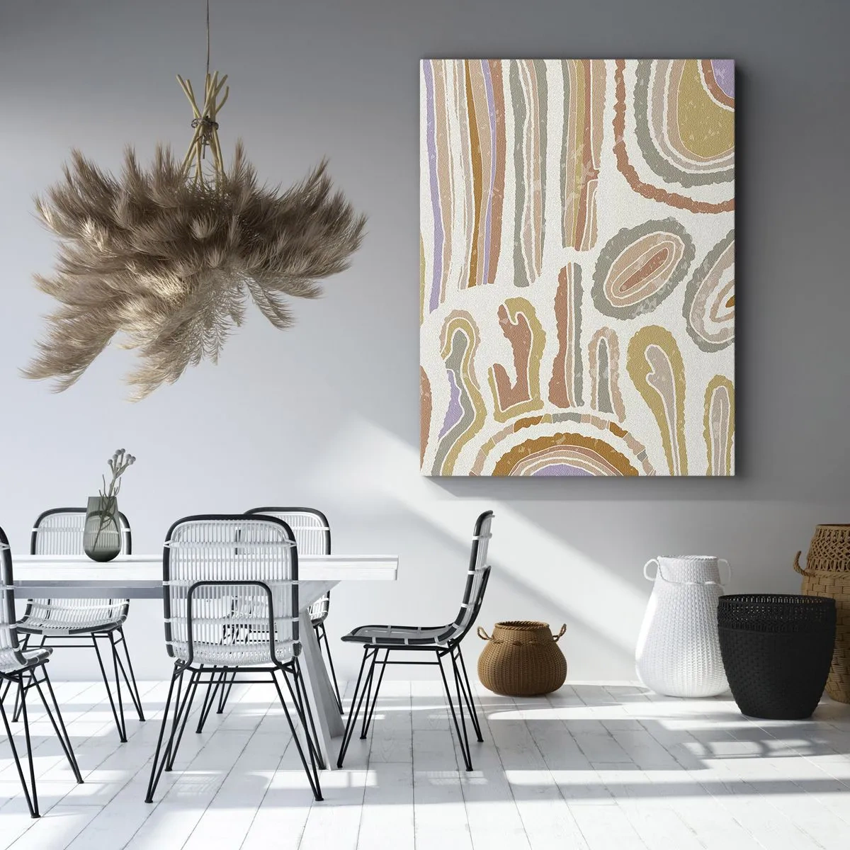 Schilderen op canvas - Kleurrijke doorsneden - 80x120 cm