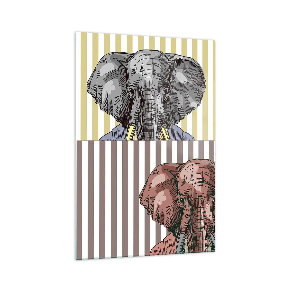 Schilderen op glas - Elegant van nature - 70x100 cm