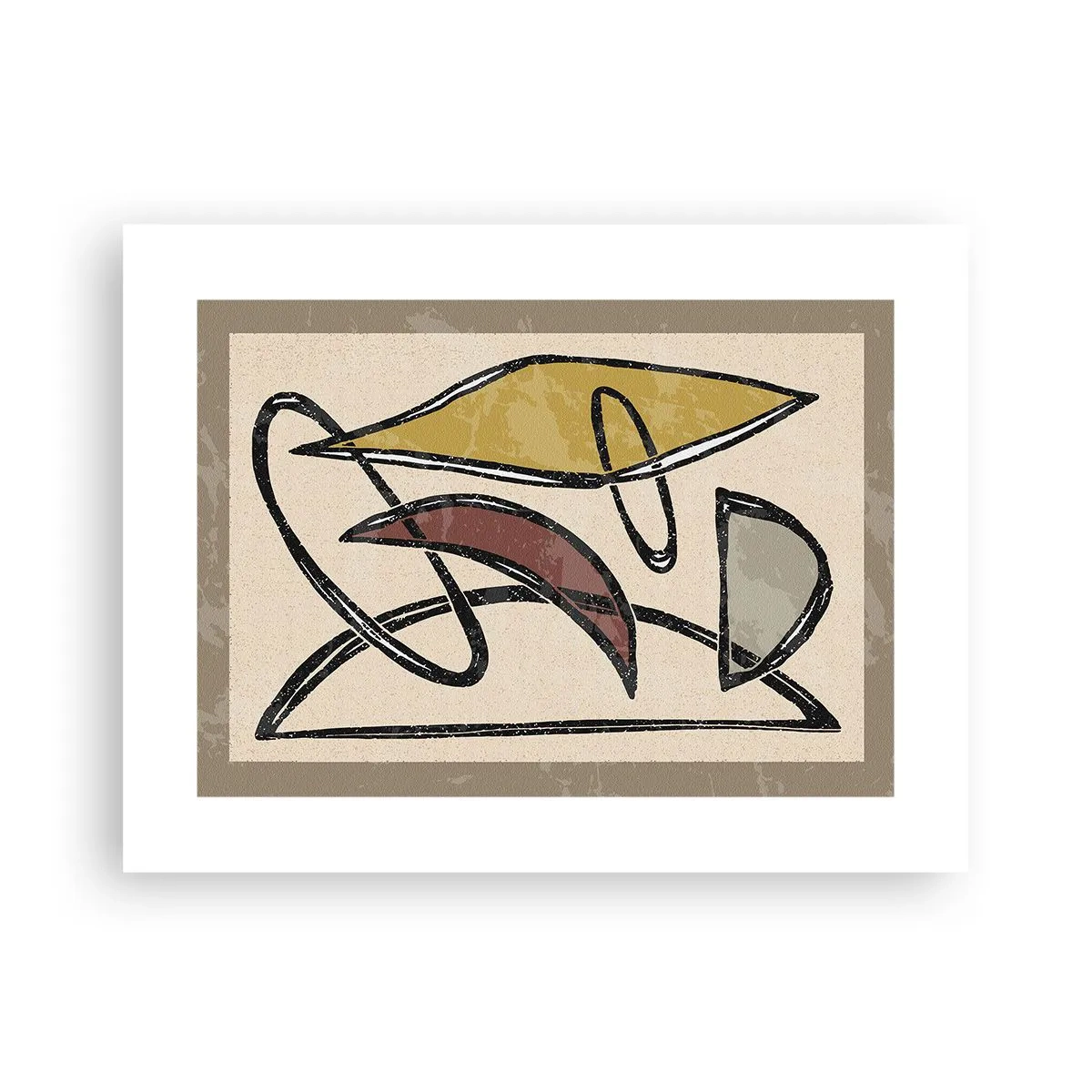 Poster - Verticale en horizontale lijnen - 40x30 cm