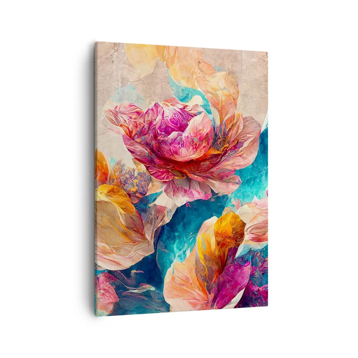 Schilderen op canvas - Kleurrijke pracht van het boeket - 50x70 cm