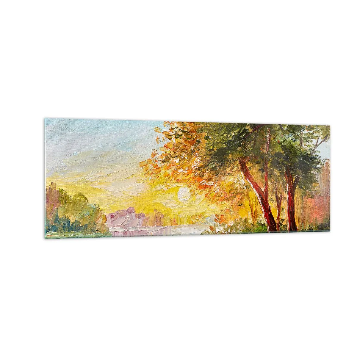 Schilderen op glas - Et in Arcadia ego - 140x50 cm