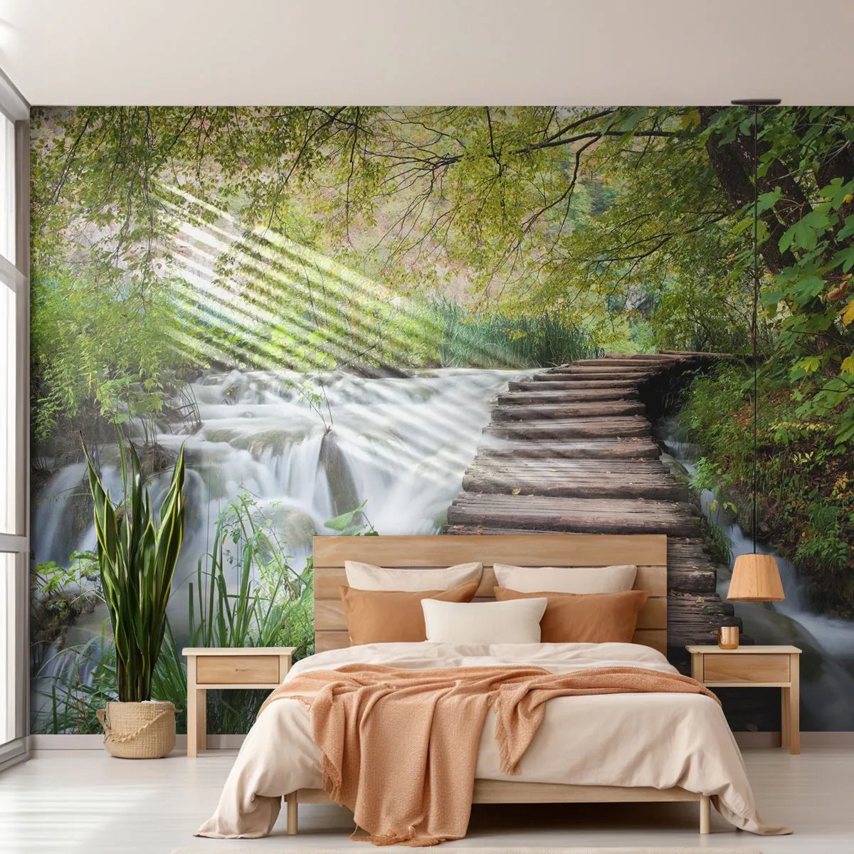 Fotobehang Standard Eco - Geen stilstaand water - Landschap, Kroatië, Natuur - 400x280 cm