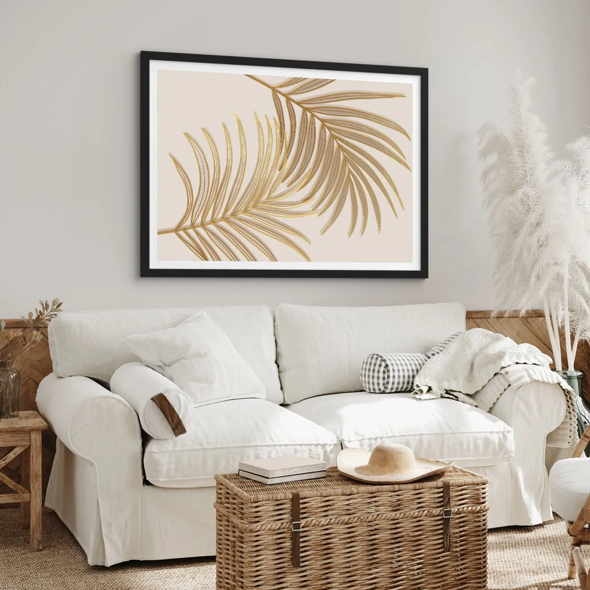 Poster in een zwarte lijst - Gouden Palm! - 91x61 cm