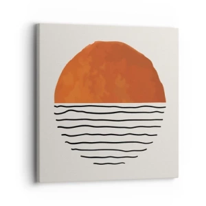 Schilderen op canvas - In het Japanse klimaat - 30x30 cm
