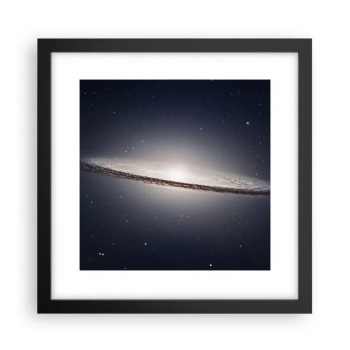 Poster in een zwarte lijst - Lang geleden, in een sterrenstelsel ver, ver weg... - 30x30 cm