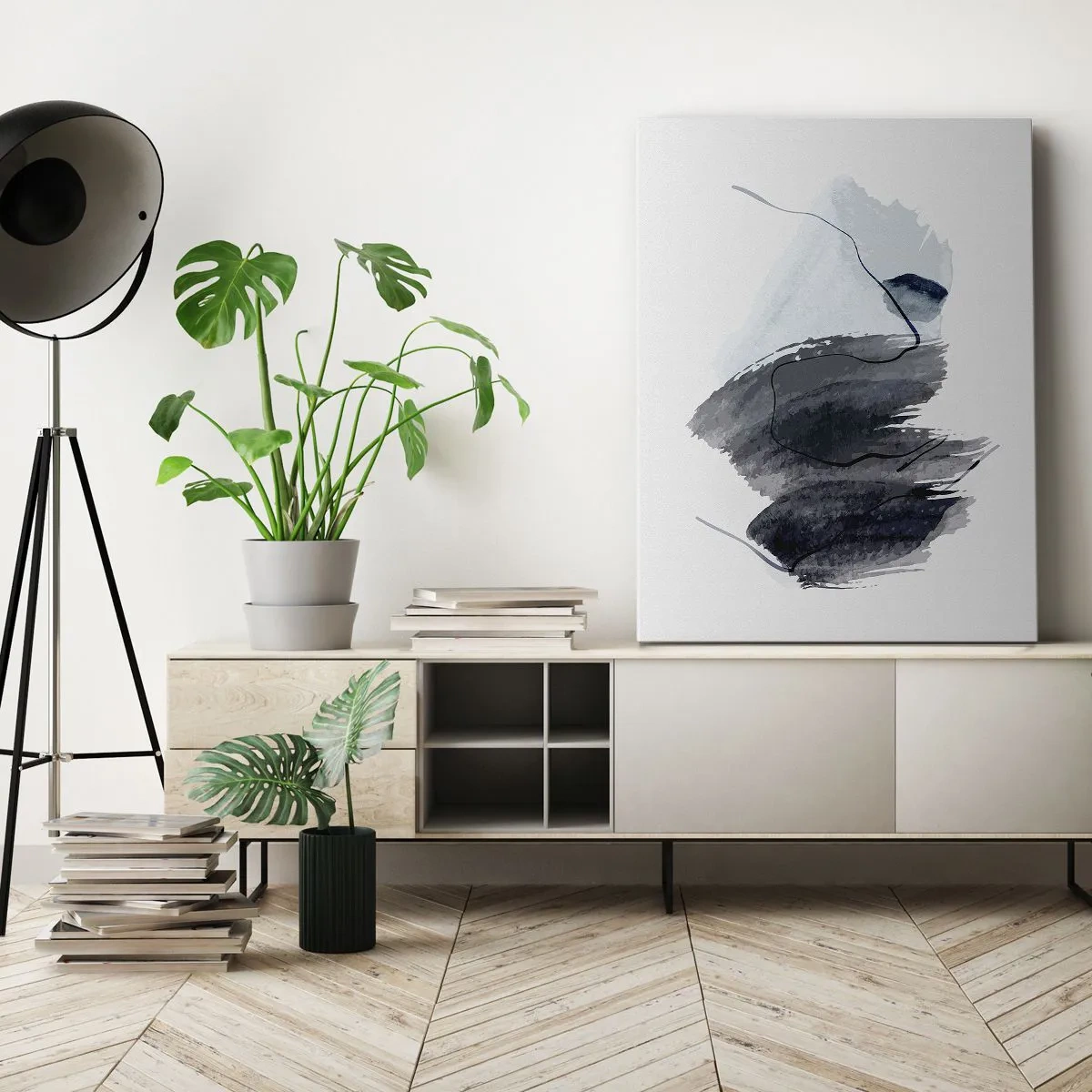 Schilderen op canvas - Intensiteit en beweging - 80x120 cm