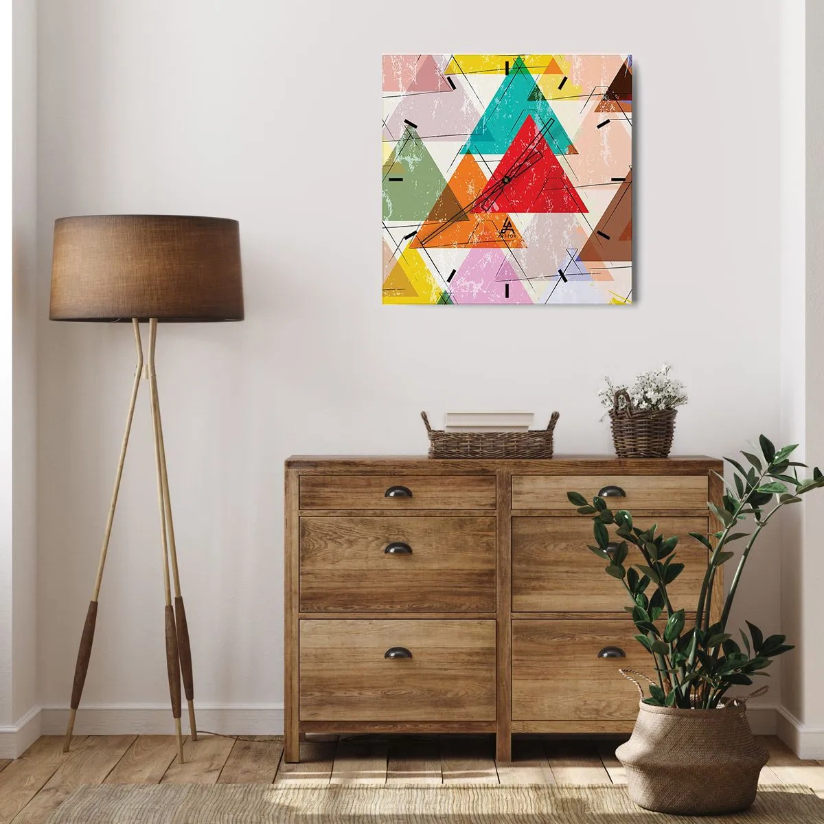 Wandklok - Klok - Onzinnige praat uitslaan - 40x40 cm