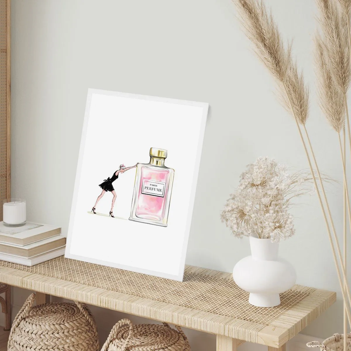 Poster in een witte lijst - De essentie van vrouwelijkheid - 30x40 cm