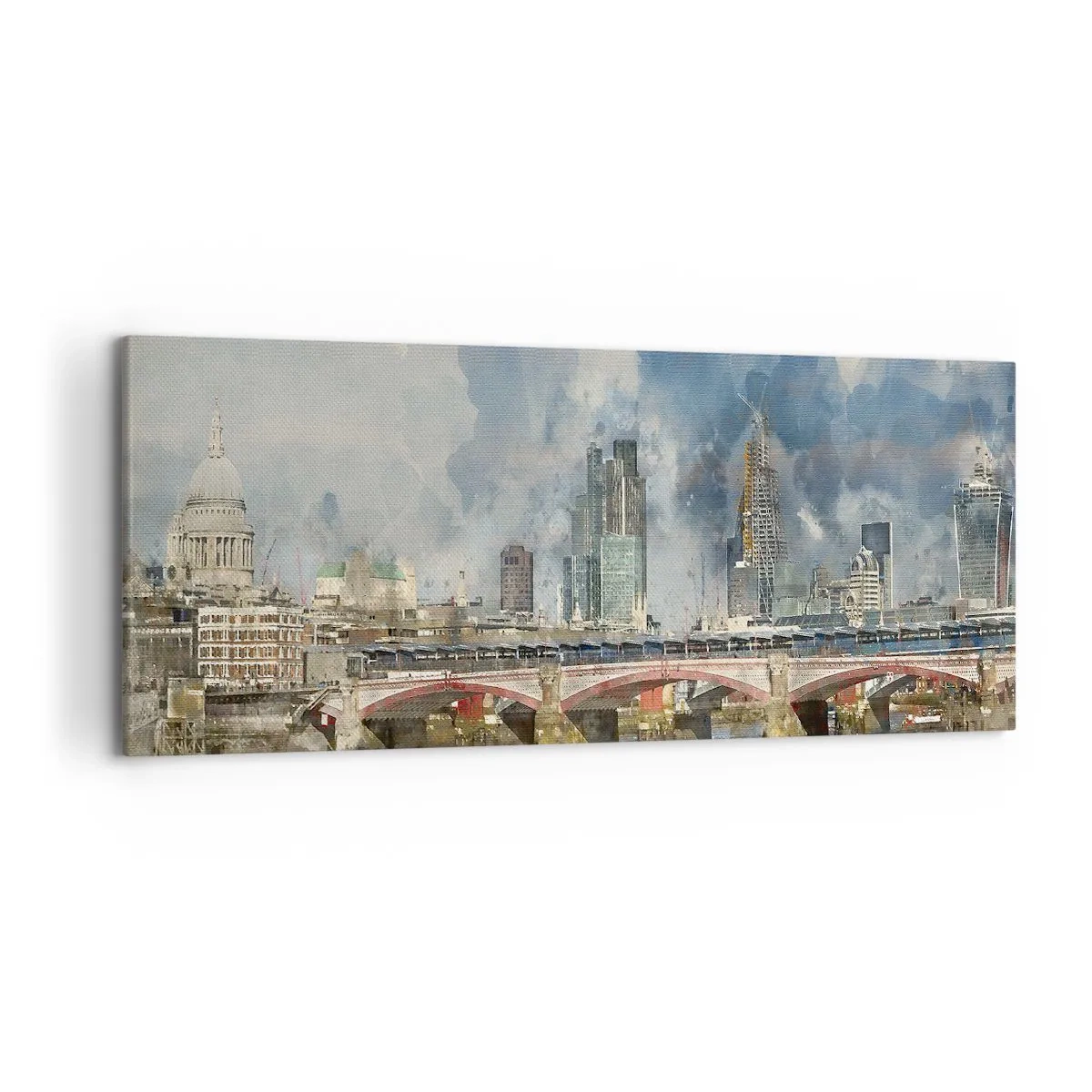 Schilderen op canvas - Londen in al zijn glorie - 120x50 cm