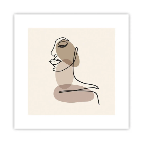 Poster - Luisteren naar zichzelf - 30x30 cm