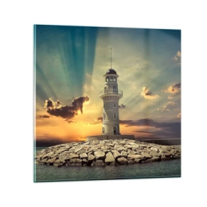 Schilderen op glas - Licht - Goed - Schoonheid - 30x30 cm