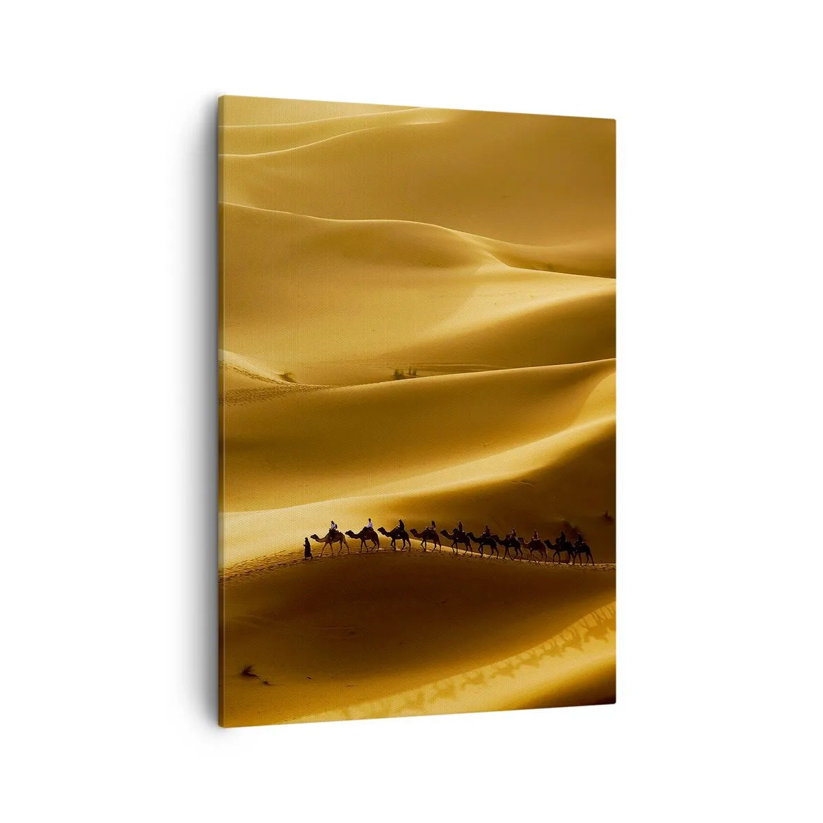 Schilderen op canvas - Caravan in de woestijngolven - 50x70 cm