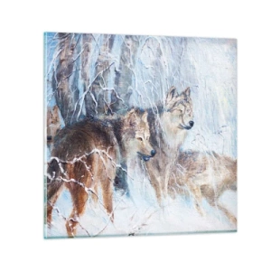 Schilderen op glas - Aandacht! Hier komt ... - 50x50 cm