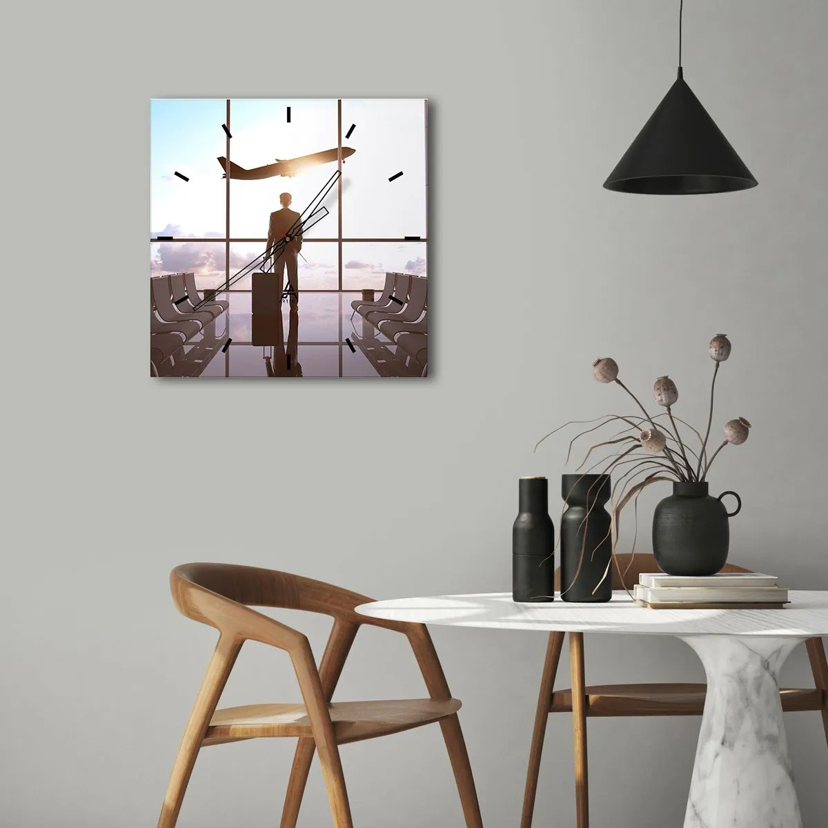 Wandklok - Klok - Je hebt tijd, doe het rustig aan - 30x30 cm