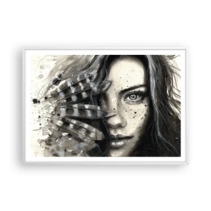 Poster in een witte lijst - Wilde schoonheid - 100x70 cm