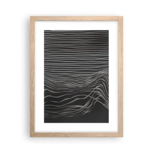 Een poster in een licht eiken lijst - Ritme en accent - 30x40 cm