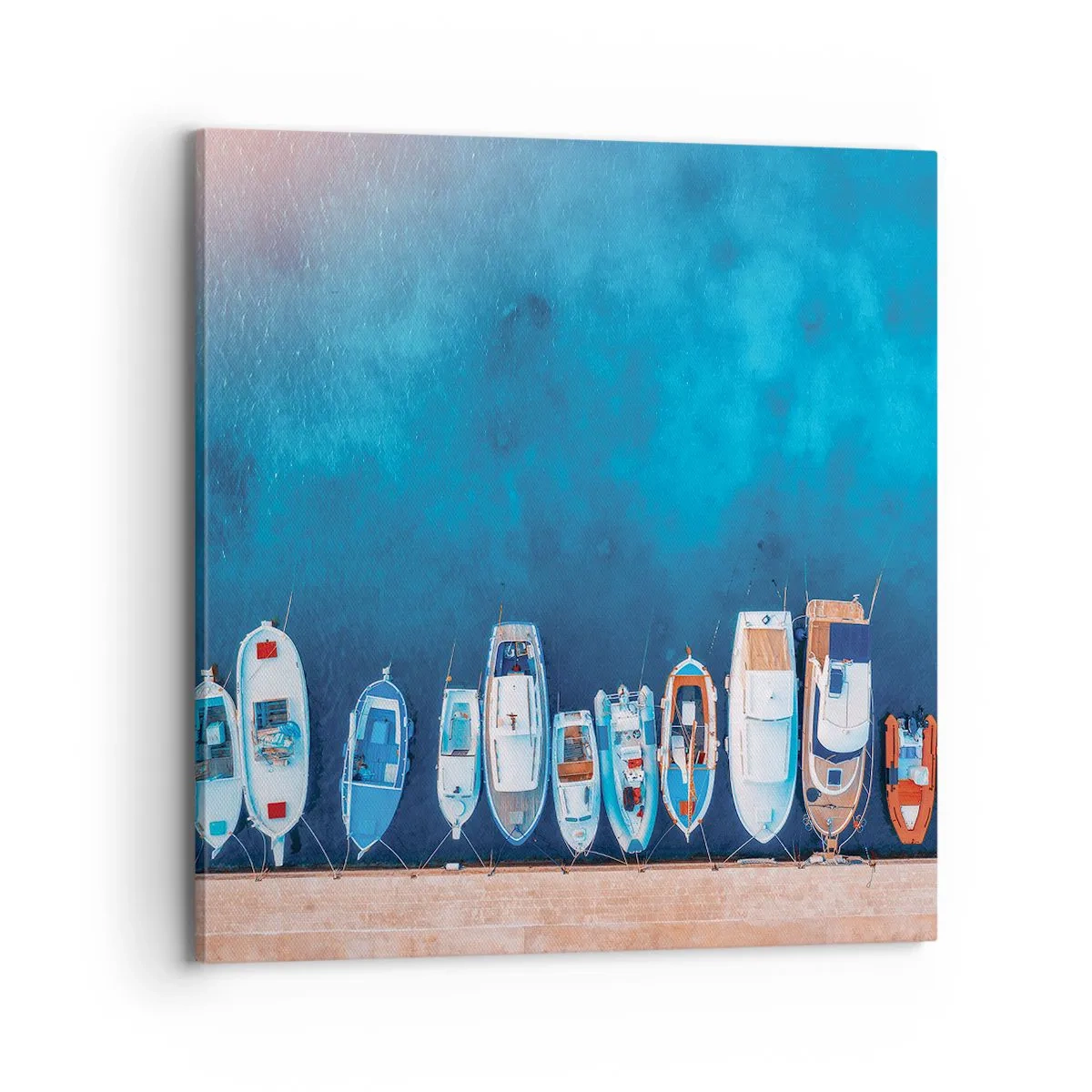 Schilderen op canvas - In één rij - 70x70 cm