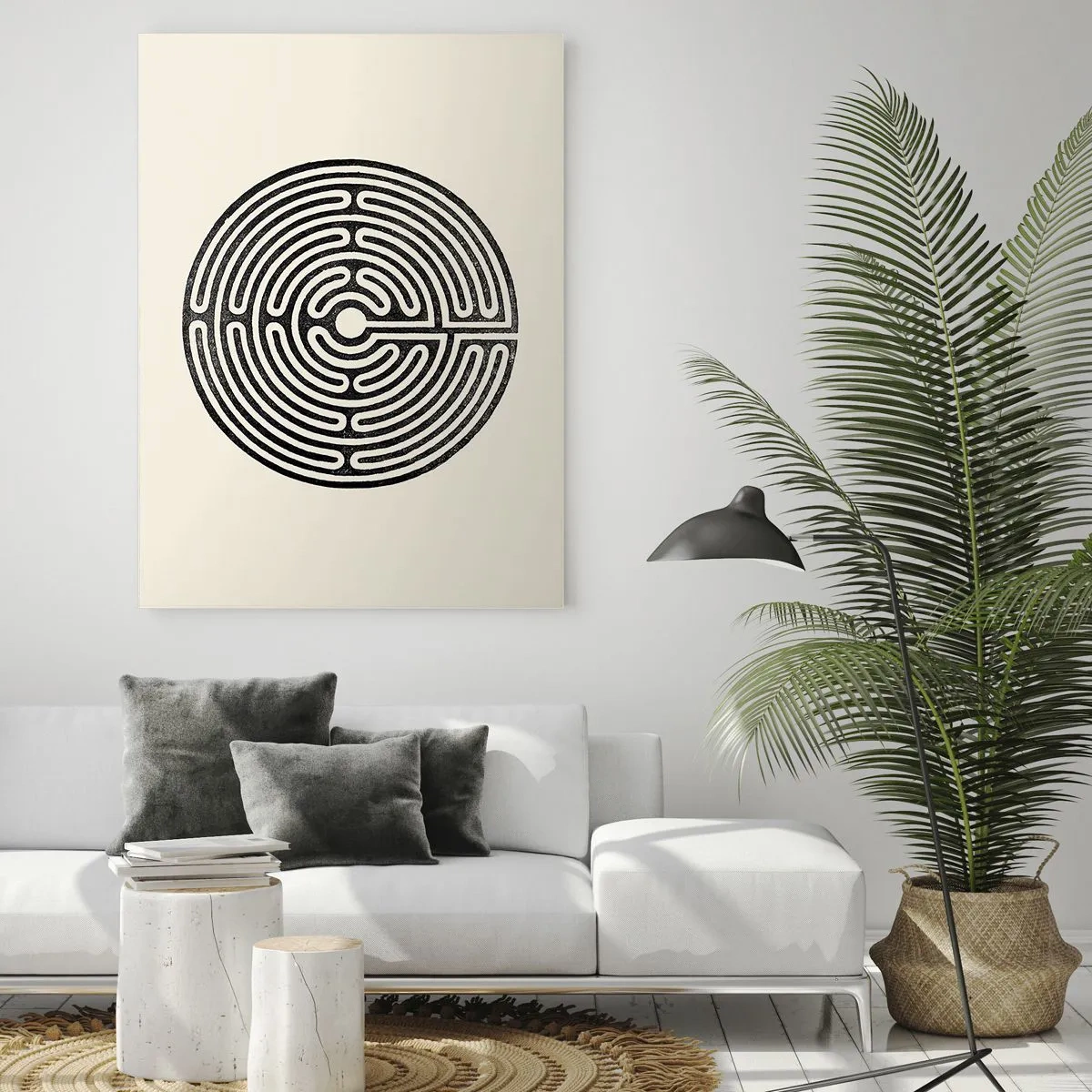 Schilderen op glas - Mysterieuze orde - 80x120 cm