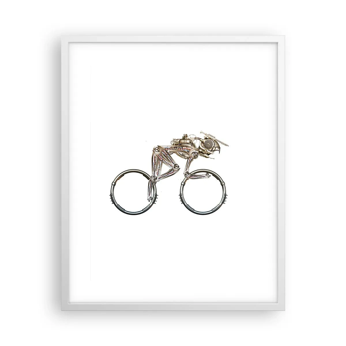 Poster in een witte lijst - Een prachtige machine - 40x50 cm