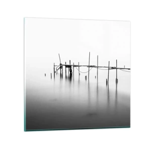 Schilderen op glas - Wat als er geen wereld is? - 30x30 cm