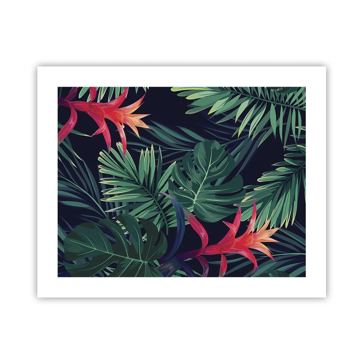 Poster - Ontsteken in het groen - 50x40 cm