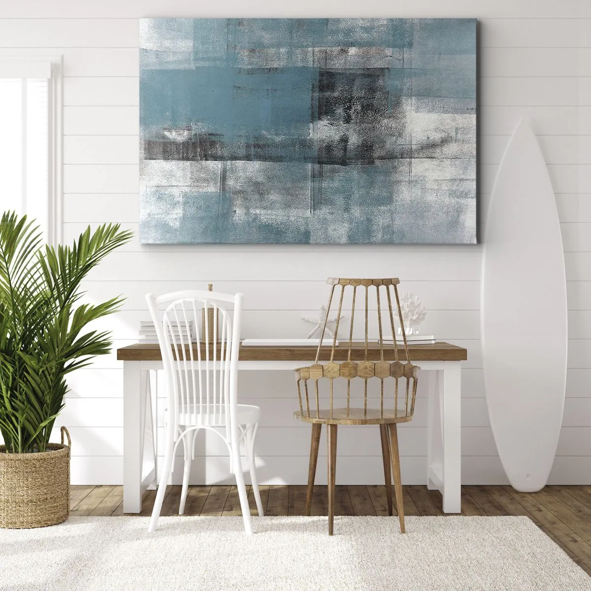 Schilderen op canvas - Water en lucht - 120x80 cm