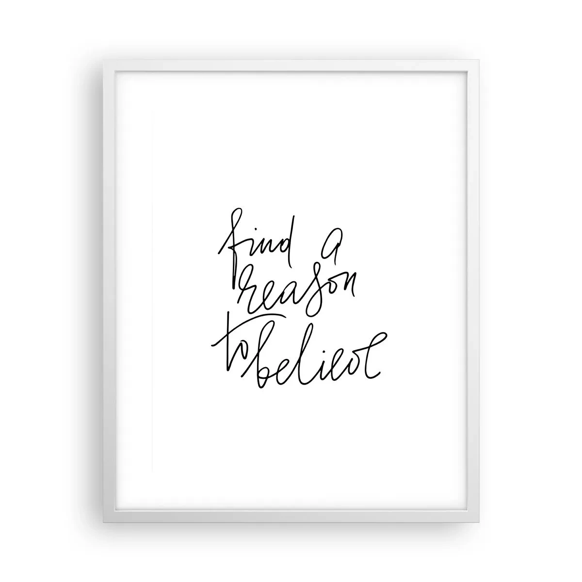 Poster in een witte lijst - Het is mogelijk - 40x50 cm