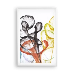 Poster in een witte lijst - Bloemen met een ziel - 61x91 cm