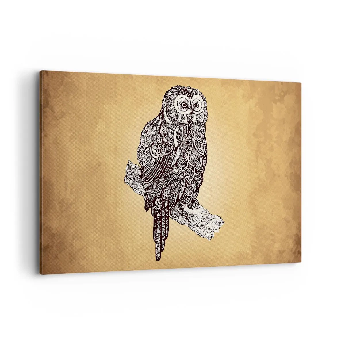 Schilderen op canvas - Ingewikkelde ornamenten van wijsheid - 120x80 cm
