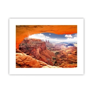 Poster - Door de natuur zelf gebeeldhouwd - 40x30 cm