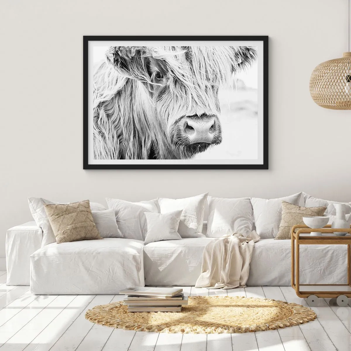 Poster in een zwarte lijst - Schotse wildheid - 91x61 cm