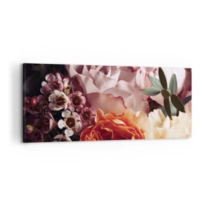 Schilderen op canvas - Gehuld in schoonheid - 100x40 cm