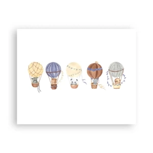 Poster - Vrienden onderweg - 50x40 cm