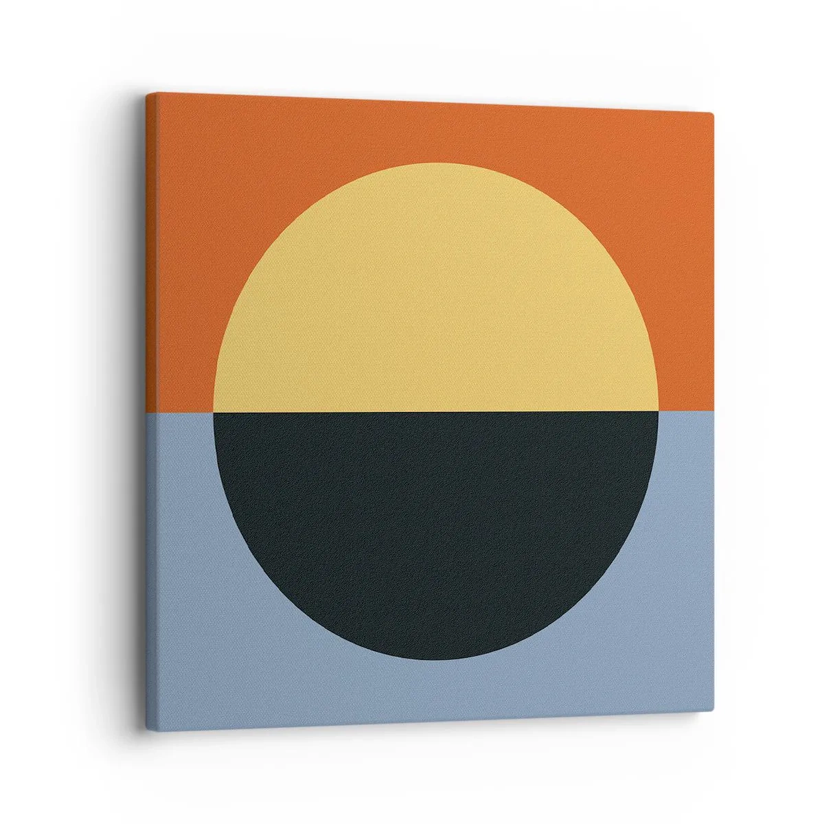 Schilderen op canvas - Een compositie van warmte en koelte - 30x30 cm
