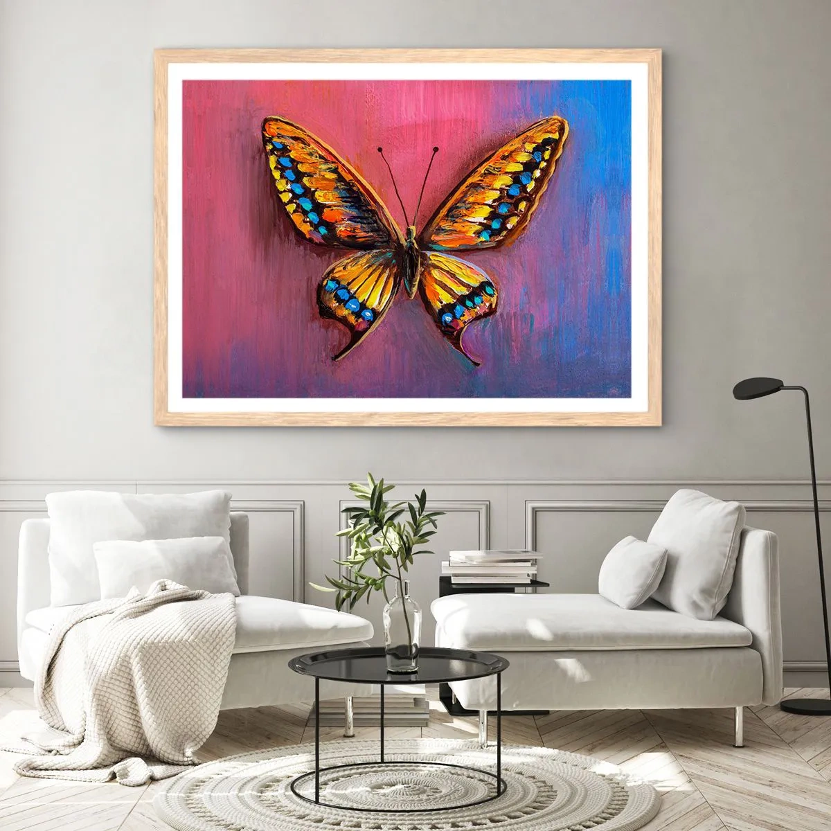 Een poster in een licht eiken lijst - Een juweel van de natuur - 91x61 cm