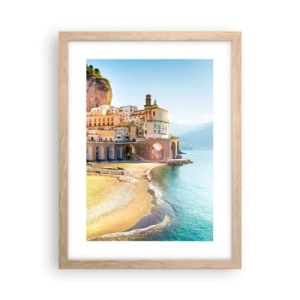 Een poster in een licht eiken lijst - De stad is ongelooflijk - 30x40 cm