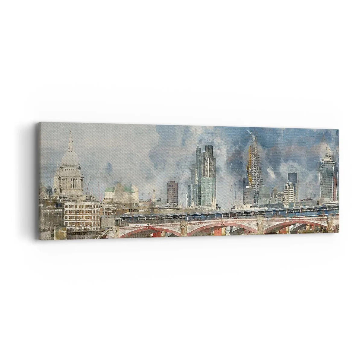 Schilderen op canvas - Londen in al zijn glorie - 90x30 cm
