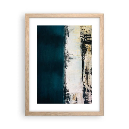 Een poster in een licht eiken lijst - Horizontale compositie - 30x40 cm