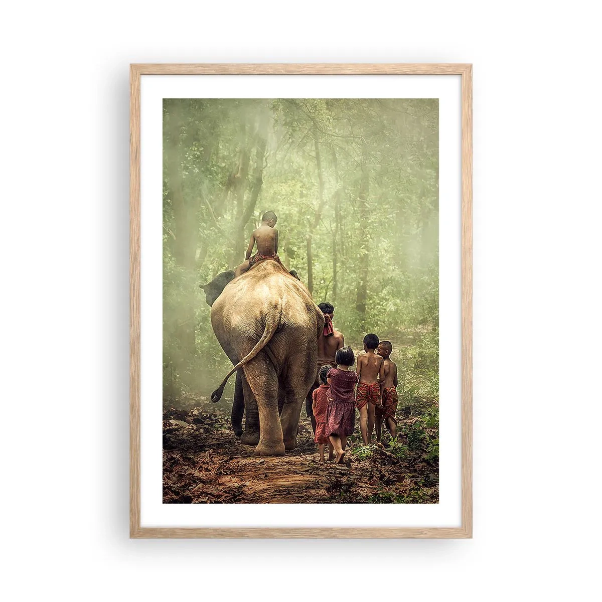Een poster in een licht eiken lijst - Nieuw Jungle Boek - 50x70 cm