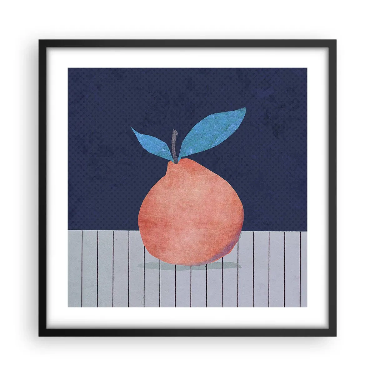 Poster in een zwarte lijst - Convexiteit en vlak - 50x50 cm